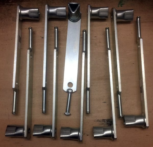 Pollerschlüssel ON mit Haken (NIT) - SET (M12) = 10 Stück